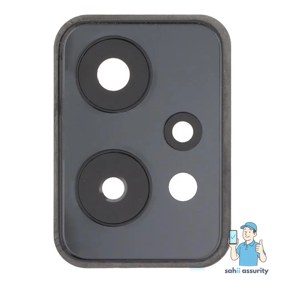 Camera Lens Glass with Frame for OnePlus Nord CE 2 Lite 5G Black